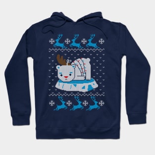 Sad Reindeer Bear Hoodie